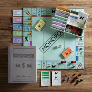 Monopoly Fjölskylduspil Monopoly Vintage Bookshelf Edition
